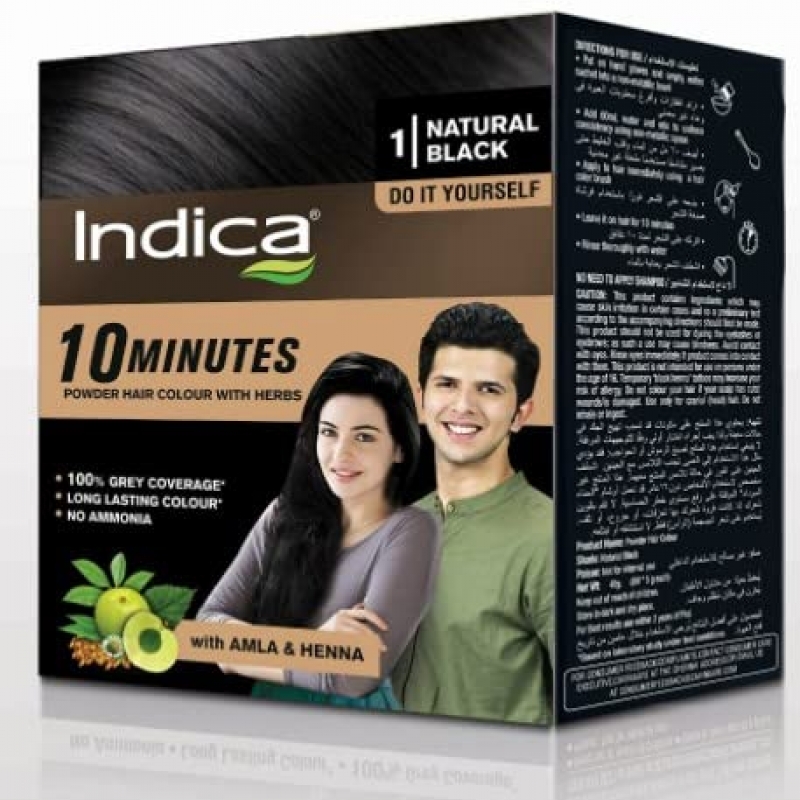 INDICA 10MINUTS BALCK HAIR COLOR (21RS*10PAK-210RS)